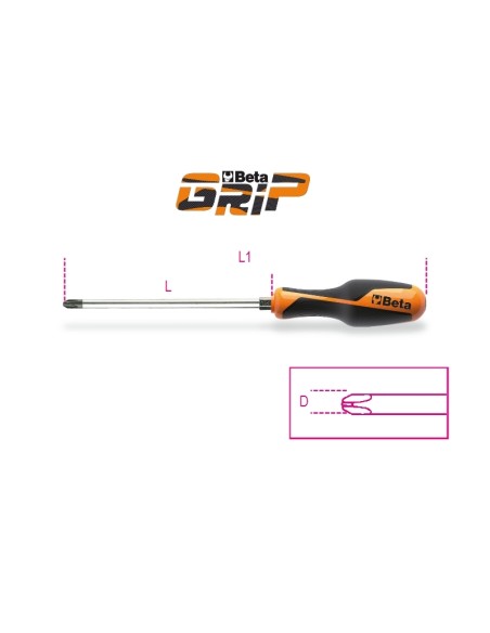 Giravite con esagono di manovra per viti con impronta a croce Phillips® Giravite con esagono di manovra per viti con impronta a croce Phillips®