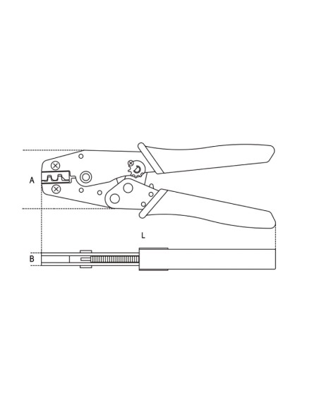 Pinza per capicorda a tubetto Pinza per capicorda a tubetto