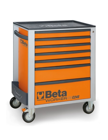 Cassettiera BW C24S mobile con sette cassetti e assortimento di 235 utensili Cassettiera BW C24S mobile con sette cassetti e assortimento di 235 utensili