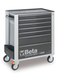 Cassettiera BW C24S mobile con sette cassetti e assortimento di 235 utensili 2