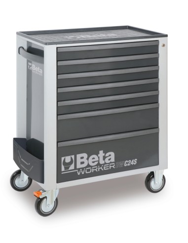 Cassettiera BW C24S mobile con sette cassetti e assortimento di 235 utensili