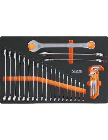 Cassettiera BW C24S mobile con sette cassetti e assortimento di 235 utensili Cassettiera BW C24S mobile con sette cassetti e assortimento di 235 utensili