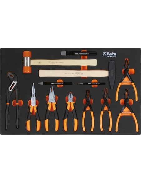 Cassettiera BW C24S mobile con sette cassetti e assortimento di 235 utensili Cassettiera BW C24S mobile con sette cassetti e assortimento di 235 utensili