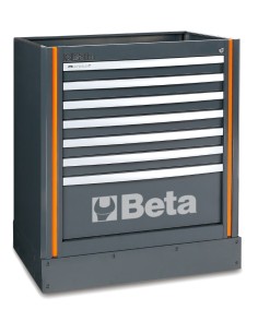 Modulo fisso con 7 cassetti per arredo officina