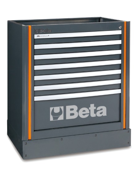 Modulo fisso con 7 cassetti per arredo officina Modulo fisso con 7 cassetti per arredo officina