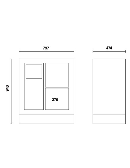 Modulo fisso di servizio per arredo officina Modulo fisso di servizio per arredo officina