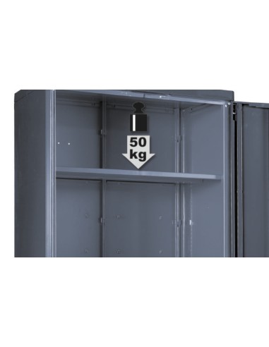 Armadio in lamiera a 2 ante per arredo officina RSC55