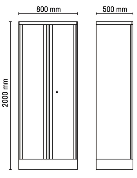 Armadio in lamiera a 2 ante per arredo officina RSC55 Armadio in lamiera a 2 ante per arredo officina RSC55
