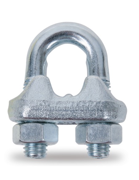 Morsetto per fune in acciaio zincato