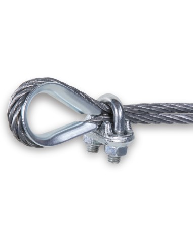 Morsetto per fune in acciaio zincato