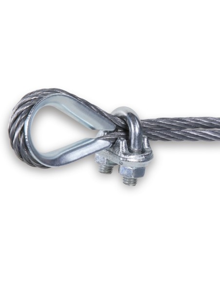 Morsetto per fune in acciaio zincato