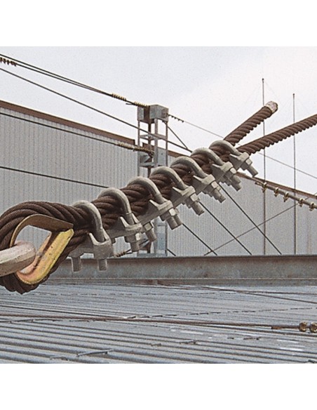 Morsetto per fune in acciaio zincato