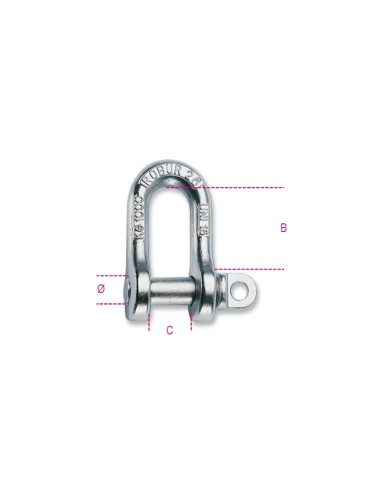 Grilli per sollevamento diritti, tipo UNI acciaio al carbonio zincati