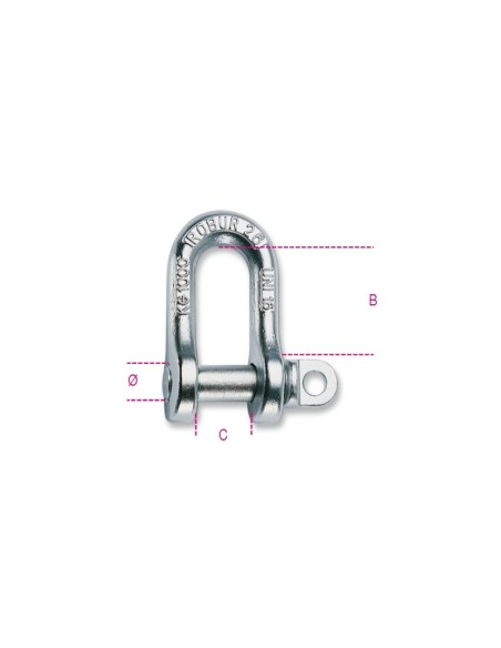 Grilli per sollevamento diritti, tipo UNI acciaio al carbonio zincati