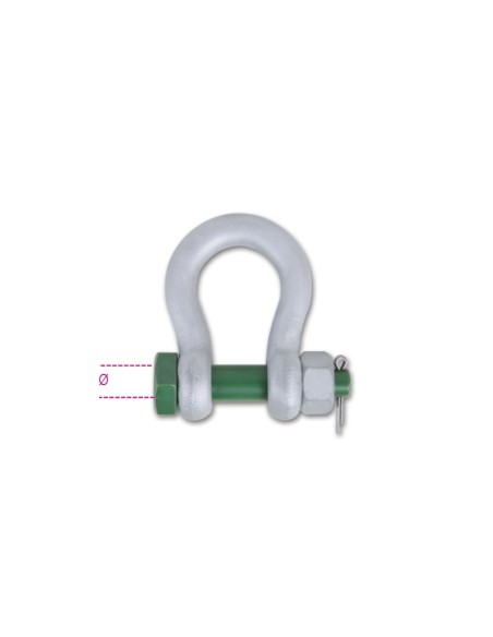 Grilli per sollevamento a lira con dado e copiglia acciaio legato ad alta resist Grilli per sollevamento a lira con dado e copiglia acciaio legato ad alta resist