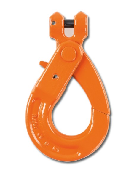 Gancio per sollevamento tipo self-locking a forcella acciaio legato ad alta resi Gancio per sollevamento tipo self-locking a forcella acciaio legato ad alta resi