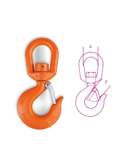 Ganci per sollevamento orientabili (non sotto carico) acciaio legato alta resist Ganci per sollevamento orientabili (non sotto carico) acciaio legato alta resist