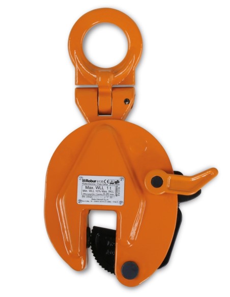 Pinza di sollevamento lamiere con anello di sospensione snodato Pinza di sollevamento lamiere con anello di sospensione snodato