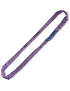 Braca per sollevamento 1t nastro ad anello continuo, viola tessuto in poliestere