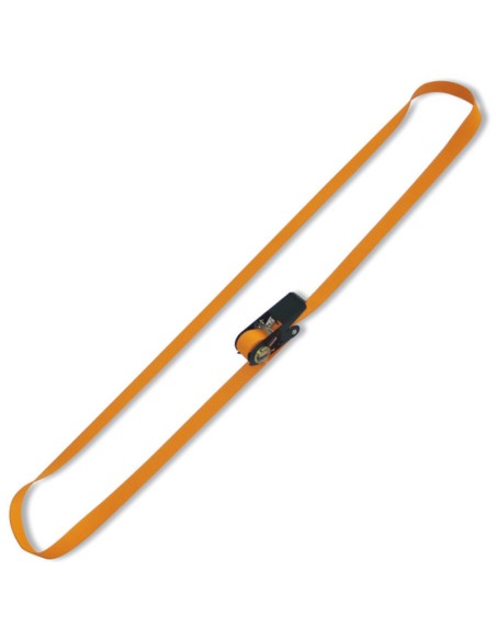 Sistema di legatura ad anello LC 800kg con cricchetto tenditore nastro in polies Sistema di legatura ad anello LC 800kg con cricchetto tenditore nastro in polies