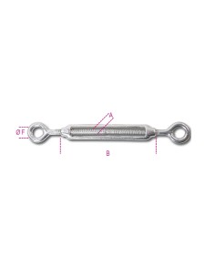 Tenditore a due occhi inox AISI 316 2