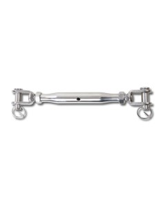Tenditore a due forcelle con canaula a tubo inox AISI 316