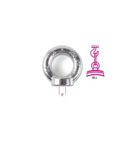 Golfari per sollevamento inox A4 femmina, FORGIATI 2