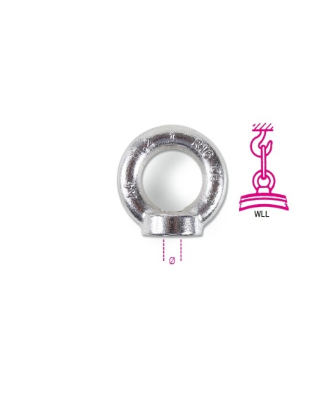 Golfari per sollevamento inox A4 femmina, FORGIATI Golfari per sollevamento inox A4 femmina, FORGIATI