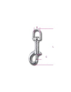 Moschettoni a girello inox AISI 316 2