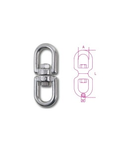Girelli a due occhi inox AISI 316 2