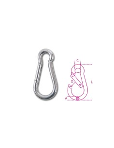 Moschettoni inox AISI 316 2