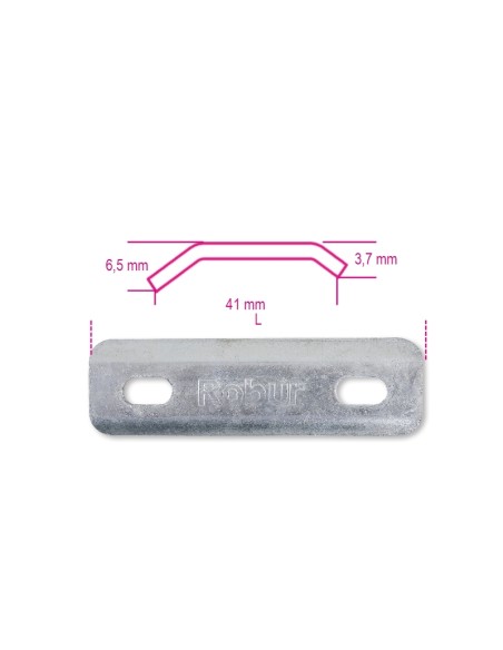 Piastre per collari quadri zincate a caldo