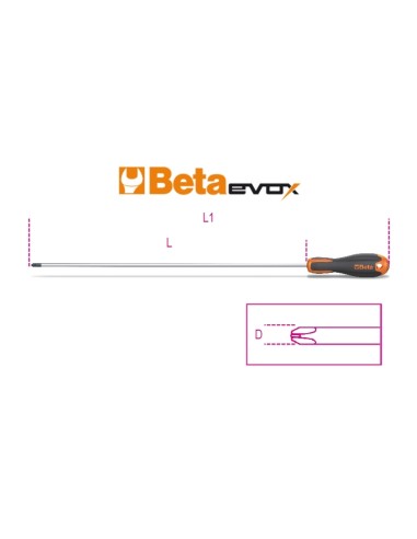 Giravite Evox per viti con impronta a croce Phillips®, tipo lungo