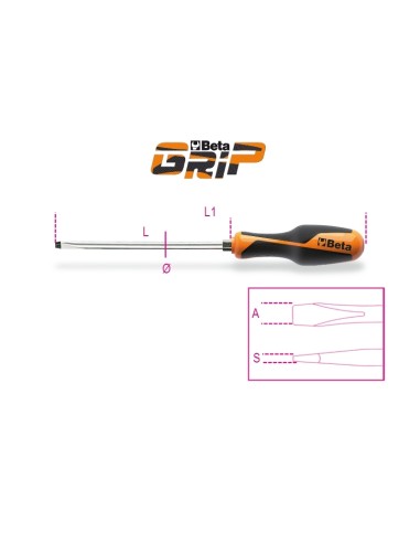 Giravite con esagono di manovra per viti a testa con intaglio