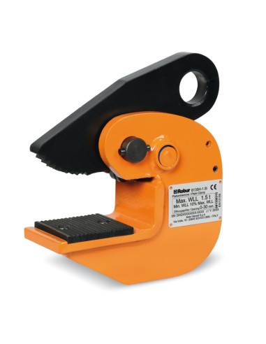 Pinza per sollevamento orizzontale di superfici piane con durezza max 30HRC/300H