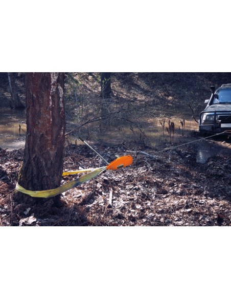 Argano manuale a fune passante, corpo in lega di alluminio completo di leva di a Argano manuale a fune passante, corpo in lega di alluminio completo di leva di a