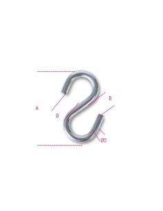 Ganci a "S" simmetrici inox AISI 316 2