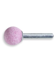 Mole abrasive con gambo, granuli abrasivi di corindone rosa con legante ceramico