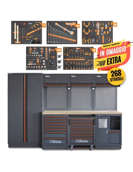 Arredo Beta C45PRO 2.0 con 268 Utensili e Saldatrice Omaggio