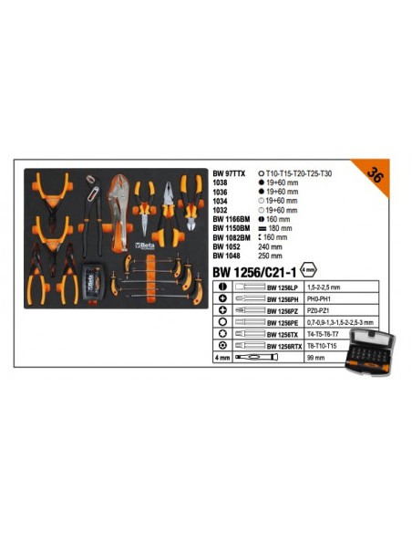 Arredo Beta C45PRO 2.0 con 268 Utensili e Saldatrice Omaggio