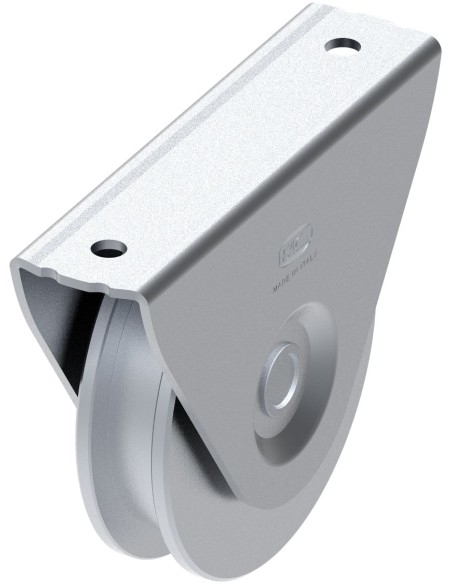 RUOTA D.75 A U DA 8 MM S. EST.