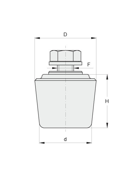 RUOTA CONICA PICCOLA IN NYLON