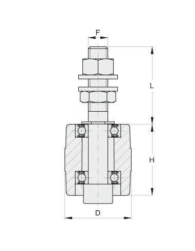 OLIVA NYLON 41X44 CON 2 CUSC. ZINC.