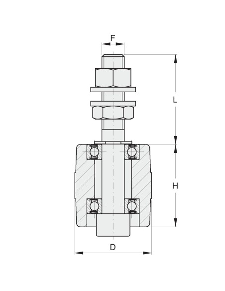 OLIVA NYLON 41X44 CON 2 CUSC. ZINC.
