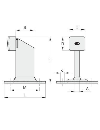 BATTENTE PICC.ZINC.CON PIASTRA FORATA