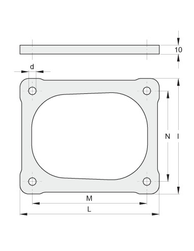 SPESSORE 10 MM. X 145F
