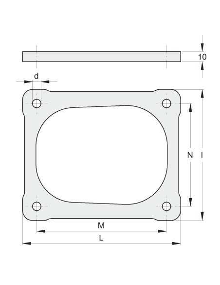 SPESSORE 10 MM. X 145F