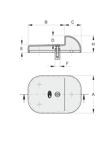 BATTENTE BASSO CON PIASTRA INT.DA AVV.P.
