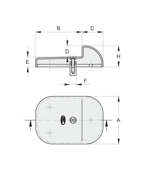 BATTENTE BASSO CON PIASTRA INT.DA AVV.P.