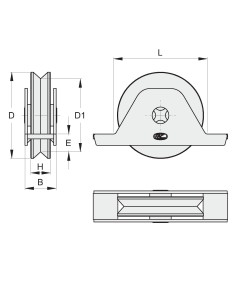 RUOTA D. 120 A V SUPP. INTERNO SALDATO 2